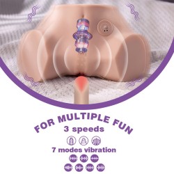 FENNIE SHAKING MASTURBATEUR RÉALISTE MULTIPOSITION VAGIN ET ANUS AVEC VIBRATION
