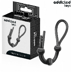 CORDE EN SILICONE POUR LE PÉNIS À TRIPLE BOUCLE