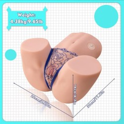 MAYA MASTURBATEUR RÉALISTE VAGIN ET ANUS SUÇANT AVEC VIBRATIONS ET ONDES STIMULANTES 4,5 KG