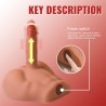 XISE - PEEL DILDO ASS GODE RÉALISTE MASTURBATEUR POSITION FRONTALE AVEC POUSSÉE 17,5 CM