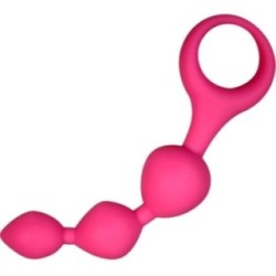 ALIVE Triball – Balles anales silicone rose 15 cm