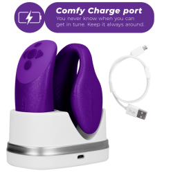 VIBRATEUR CHORUS POUR COUPLES AVEC CONTRÔLE DE SQUEEZE LILAS