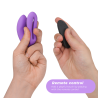 SYNC O TÉLÉCOMMANDE VIBRATEUR FLEXIBLE VIOLET