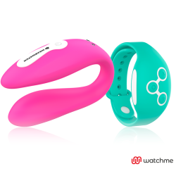 VIBRATEUR WATCHME DOUBLE TECHNOLOGIE FUCHSIA / EAU DE MER