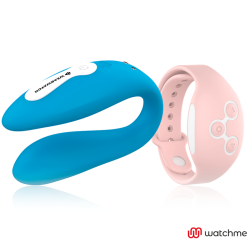 WATCHME VIBRATEUR DOUBLE TECHNOLOGIE INDIGO / ROSE