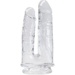 ALIVE - Double Pénis Réaliste Transparent 12-14 cm | Imperium