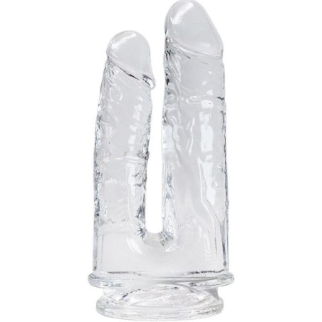 ALIVE - Double Pénis Réaliste Transparent 12-14 cm | Imperium