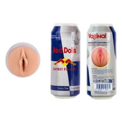 ALIVE - BOISSON ÉNERGÉTIQUE POUR MASTURBATEUR MASCULIN ROUGE DOLL (CANETTE)