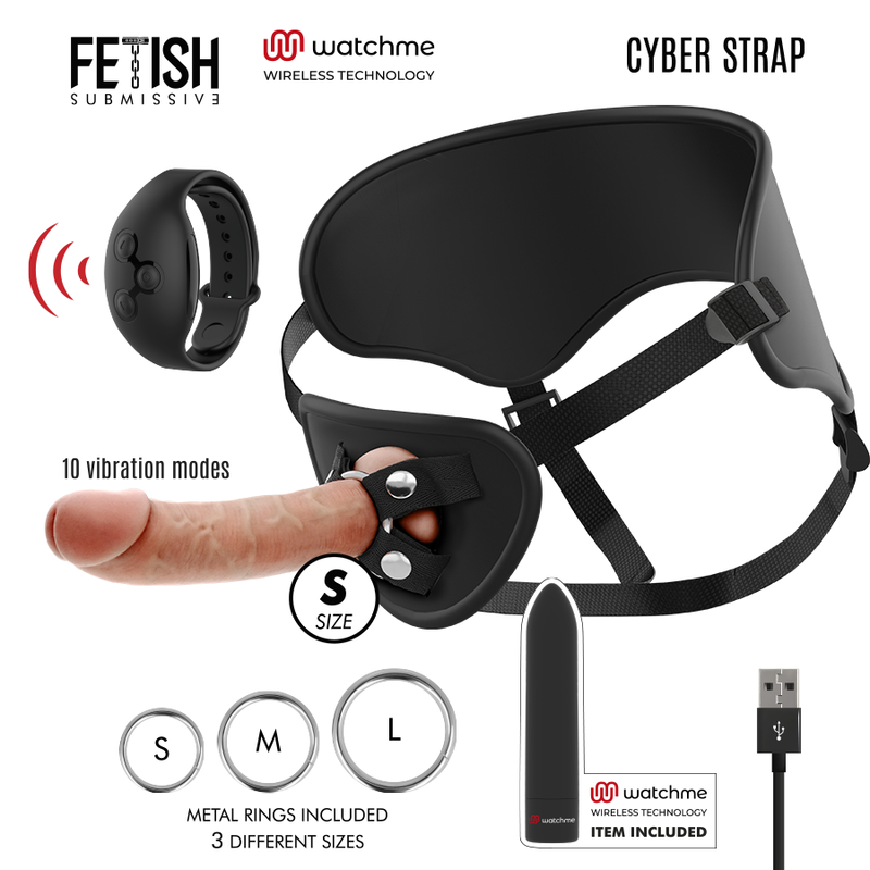 FETISH SUBMISSIVE CYBER STRAP - HARNAIS AVEC GODE ET TÉLÉCOMMANDE BULLET TECHNOLOGIE WATCHME L FETISH SUBMISSIVE CYBER STRAP - HARNAIS AVEC GODE ET TÉLÉCOMMANDE BULLET TECHNOLOGIE WATCHME L