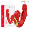 NATHY DOUBLE VIBRATEUR AVEC BOUCHE STIMULANTE MULTIFONCTION ROUGE