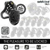 ADDICTED TOYS LOCKED - À PÉNIS CREUSE ENCHAÎNÉE 10,5 CM