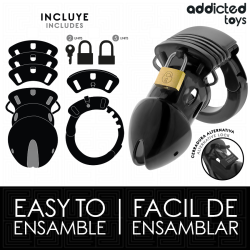 CAGE À PÉNIS CHASTETÉ PROFONDEUR 7,5 CM