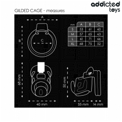 CAGE À PÉNIS GILDEN CAGE 8,5 CM