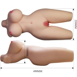 TORSE FÉMININ RÉALISTE TIFFANY VAGIN ET ANAL