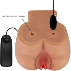 VIBRATEUR KYLIE ASS AVEC TÉLÉCOMMANDE RÉALISTE VAGIN ET ANUS