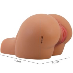 VIBRATEUR KYLIE ASS AVEC TÉLÉCOMMANDE RÉALISTE VAGIN ET ANUS
