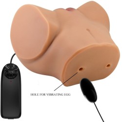 VIBRATEUR EMILIA ASS AVEC VAGIN RÉALISTE ET CHAIR D'ANUS TÉLÉCOMMANDE