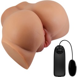 VIBRATEUR EMILIA ASS AVEC VAGIN RÉALISTE ET CHAIR D'ANUS TÉLÉCOMMANDE