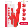 STIMULATEUR DE CLITORIS MULTIFONCTION KATY 4 TÊTES INTERCHANGEABLES ROUGE