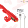STIMULATEUR DE CLITORIS MULTIFONCTION KATY 4 TÊTES INTERCHANGEABLES ROUGE