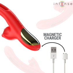 JESSICA VIBRATEUR MULTIFONCTION STIMULATION CLITORIS 24,8 CM ROUGE