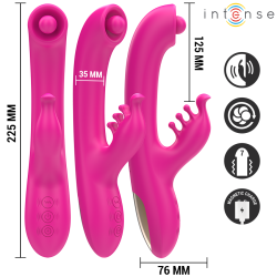 CHRISTINA VIBRATEUR LAPIN MULTIFONCTION 22,5 CM ROSE