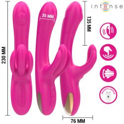 BRITNEY VIBRATEUR LAPIN MULTIFONCTION 23 CM ROSE
