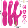 BRITNEY VIBRATEUR LAPIN MULTIFONCTION 23 CM ROSE