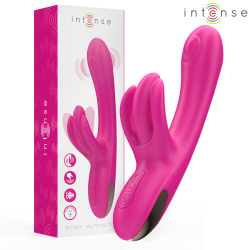 BRITNEY VIBRATEUR LAPIN MULTIFONCTION 23 CM ROSE