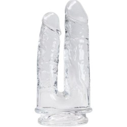IMPERIUM DOUBLE PÉNIS RÉALISTE TRANSPARENT 12/14 CM
