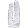 IMPERIUM DOUBLE PÉNIS RÉALISTE TRANSPARENT 12/14 CM
