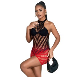 Robe en résille dos nu