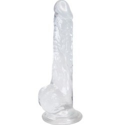 PÉNIS RÉALISTE LUSTY TRANSPARENT 18 CM