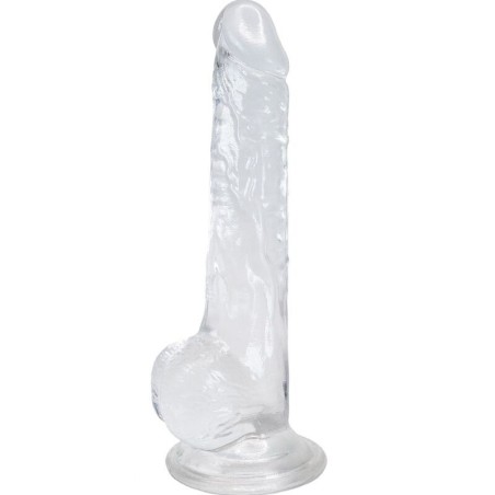 PÉNIS RÉALISTE LUSTY TRANSPARENT 18 CM