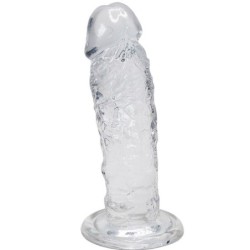 PÉNIS RÉALISTE MAJESTIC TRANSPARENT 14,7 CM