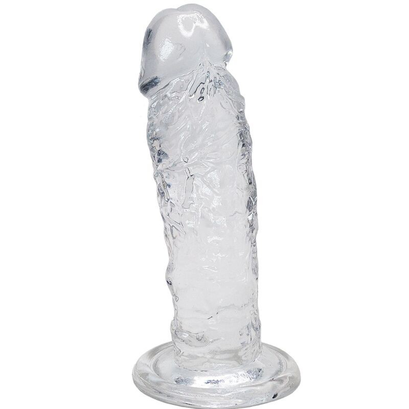 PÉNIS RÉALISTE MAJESTIC TRANSPARENT 14,7 CM