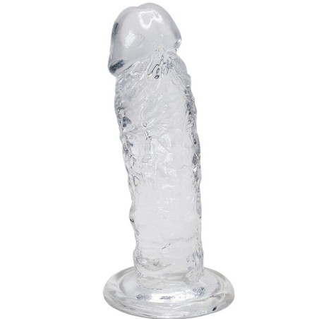 PÉNIS RÉALISTE MAJESTIC TRANSPARENT 14,7 CM