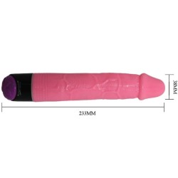 BAILE - VIBRATEUR RÉALISTE SEXE COLORÉ ROSE 23 CM