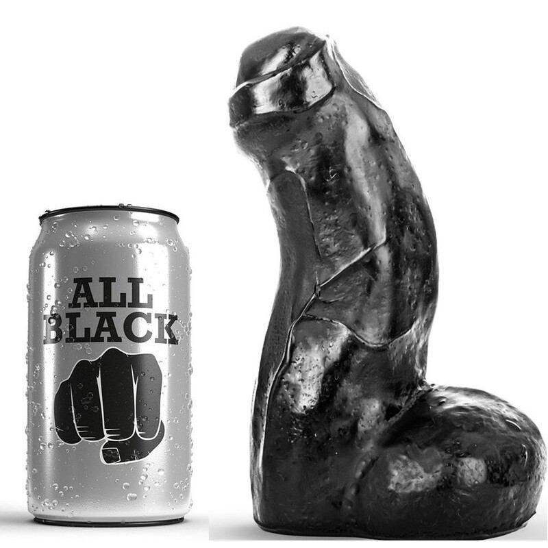 ALL BLACK - DONG RÉALISTE NOIR 17 CM ALL BLACK - DONG RÉALISTE NOIR 17 CM