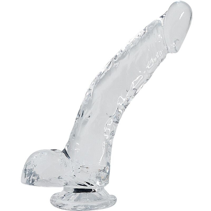 PÉNIS RÉALISTE DÉTALON TRANSPARENT 22 CM