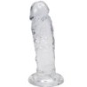 PÉNIS RÉALISTE MAJESTIC TRANSPARENT 14,7 CM
