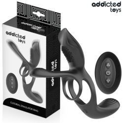 ANNEAU DOUBLE PÉNIS AVEC STIMULATEUR CLITORIAL