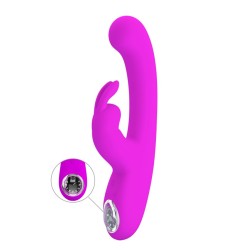 Lamar fuchsia, vibromasseur rabbit point-G avec écran digital