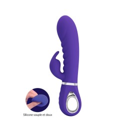 Prescott, vibromasseur rabbit point-G silicone super soft violet