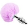 ALIVE - Plug Anal Spiral Métal Fluffy | Design Premium & Sensations Uniques