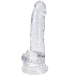 TORRENT PÉNIS RÉALISTE TRANSPARENT 20,6 CM