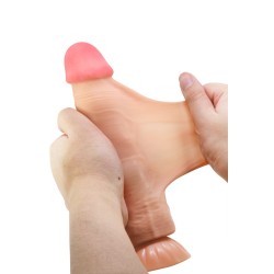 Gode vibrant réaliste à squelette 21.8 cm