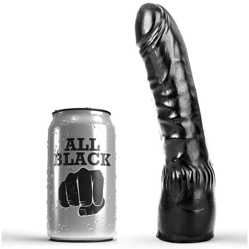 ALL BLACK - GODE NOIR RÉALISTE 20 CM ALL BLACK - GODE NOIR RÉALISTE 20 CM