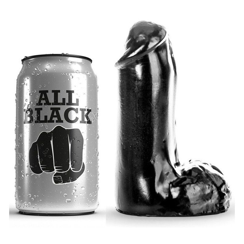 ALL BLACK - GODE RÉALISTE 13 CM ALL BLACK - GODE RÉALISTE 13 CM