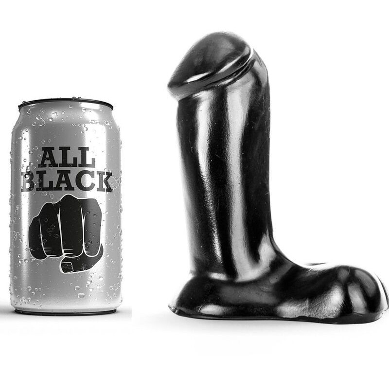 ALL BLACK - GODE RÉALISTE 14 CM ALL BLACK - GODE RÉALISTE 14 CM